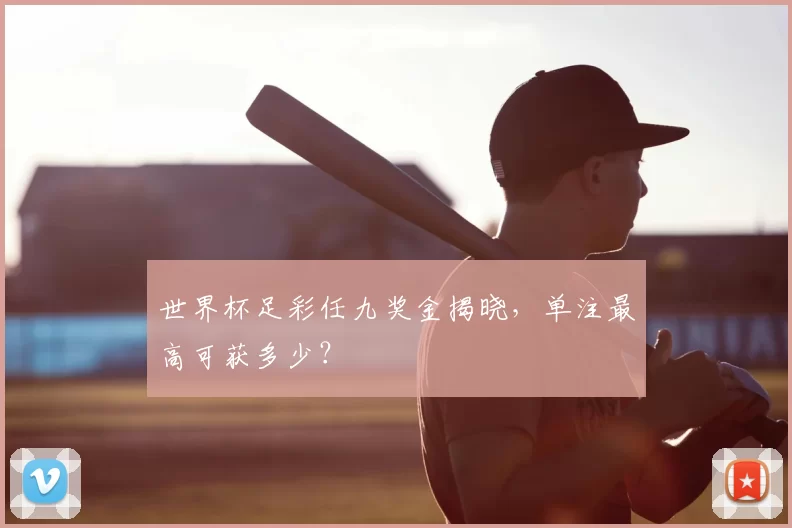 世界杯足彩任九奖金揭晓,单注最高可获多少?